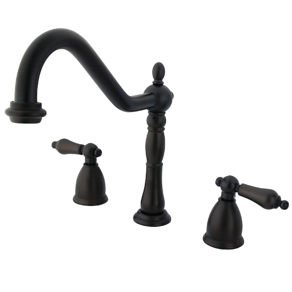 Widespread Kitchen Faucet, Oil Rubbed Bronze